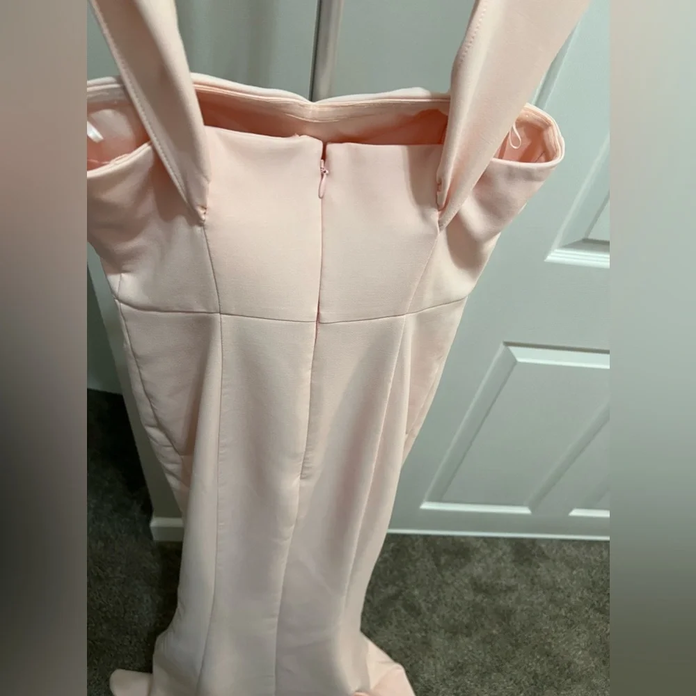 LIKELY Bartolli Blush Pink Off-the-Shoulder Mermaid Gown Size 0 NWT